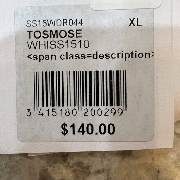 NWT $140 Comptoir Des Cotonners Linen Cotton Dress Size US Large FR XL EU XL - Picture 16 of 16